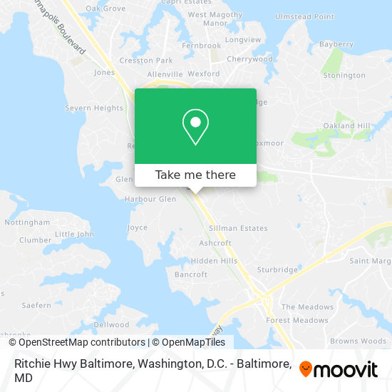 Ritchie Hwy Baltimore map