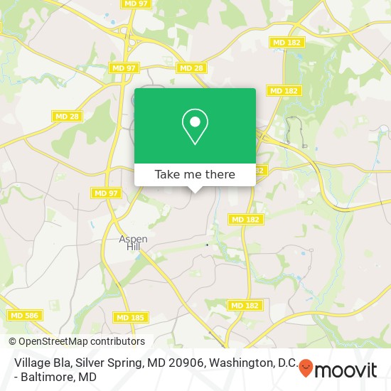 Village Bla, Silver Spring, MD 20906 map