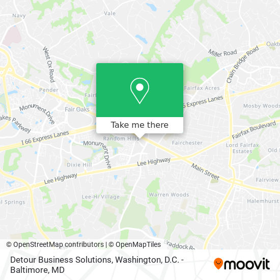 Mapa de Detour Business Solutions