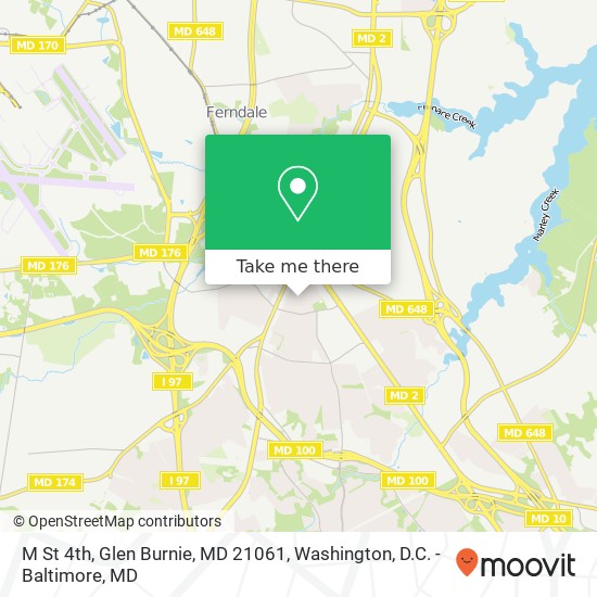 M St 4th, Glen Burnie, MD 21061 map