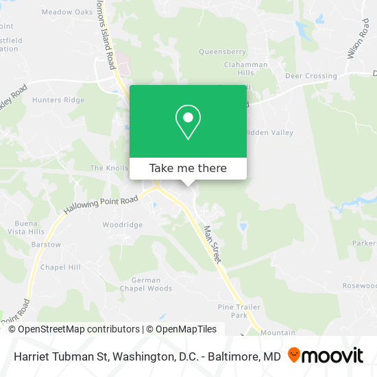 Mapa de Harriet Tubman St