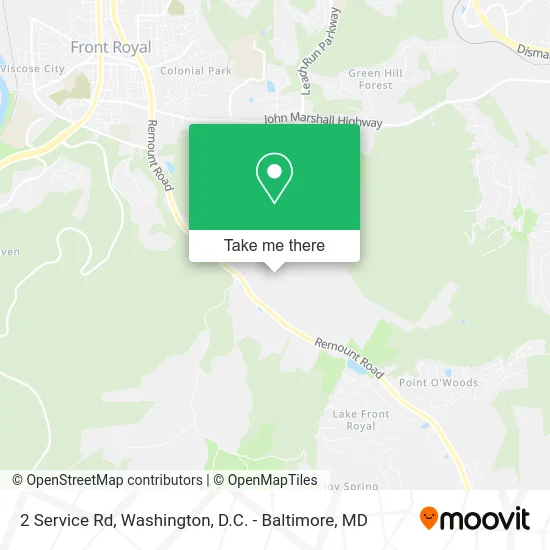 2 Service Rd map