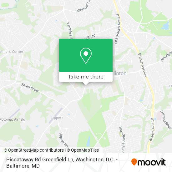 Piscataway Rd Greenfield Ln map