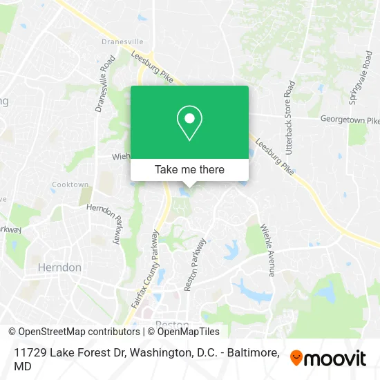 11729 Lake Forest Dr map