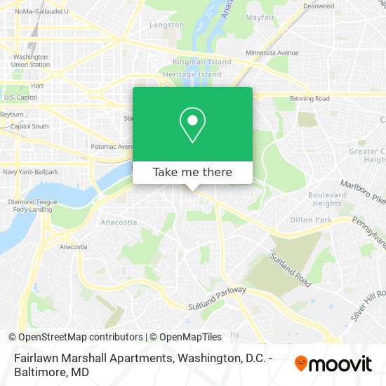 Mapa de Fairlawn Marshall Apartments