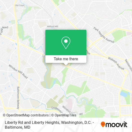 Mapa de Liberty Rd and Liberty Heights