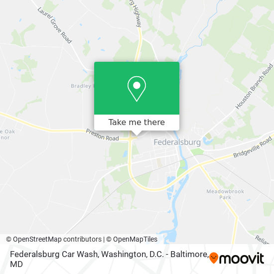 Mapa de Federalsburg Car Wash