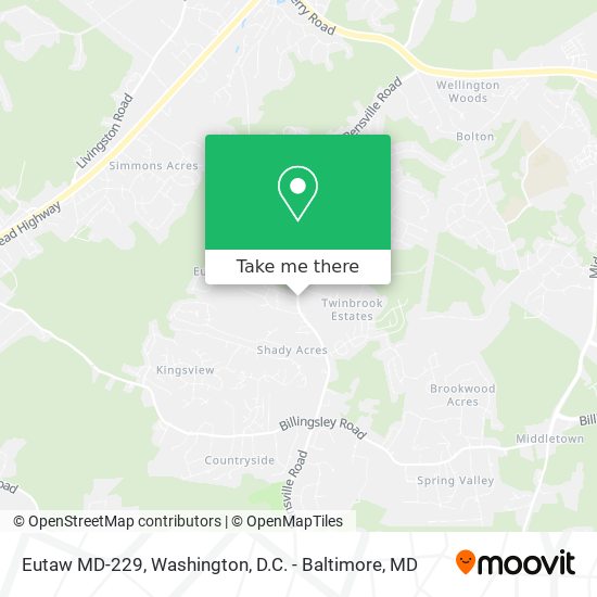 Eutaw MD-229 map