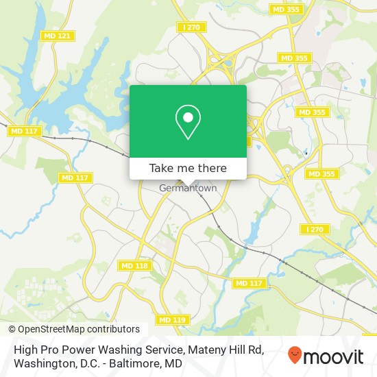 High Pro Power Washing Service, Mateny Hill Rd map