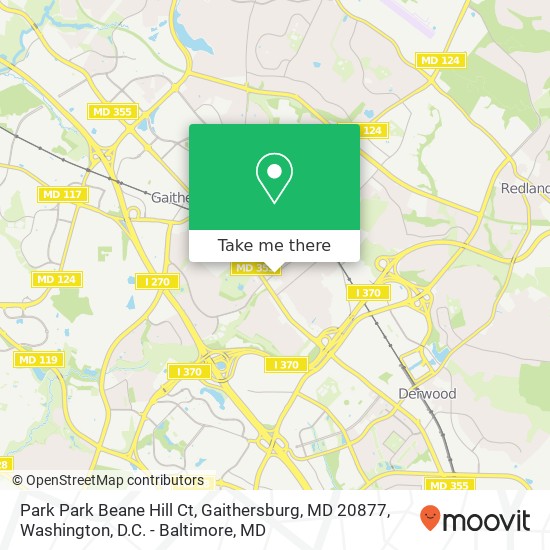 Park Park Beane Hill Ct, Gaithersburg, MD 20877 map