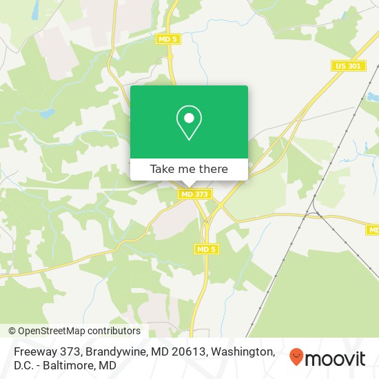 Freeway 373, Brandywine, MD 20613 map