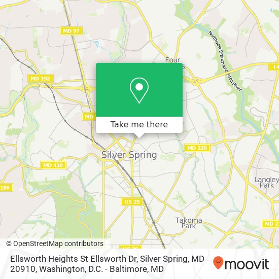 Ellsworth Heights St Ellsworth Dr, Silver Spring, MD 20910 map