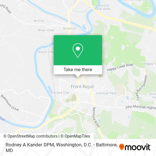 Rodney A Kander DPM map