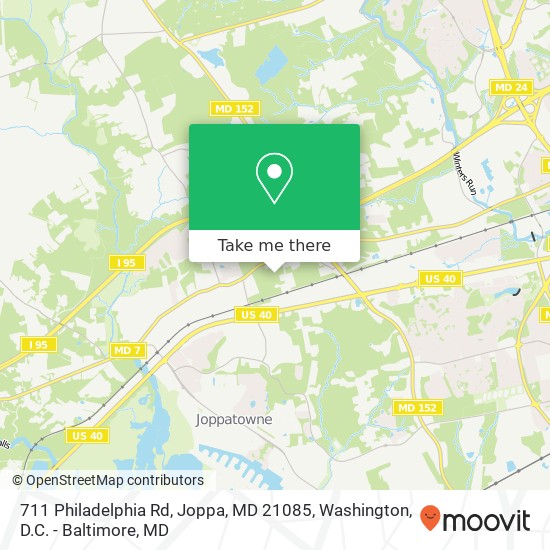 Mapa de 711 Philadelphia Rd, Joppa, MD 21085