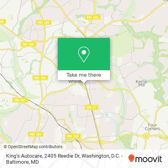 Mapa de King's Autocare, 2405 Reedie Dr