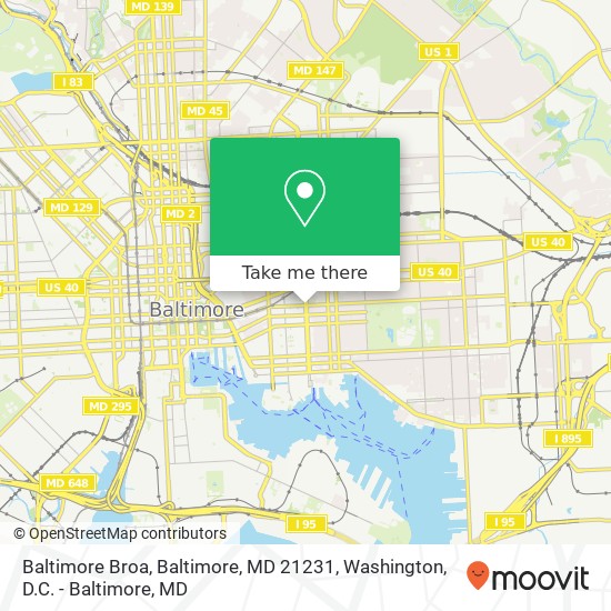 Baltimore Broa, Baltimore, MD 21231 map