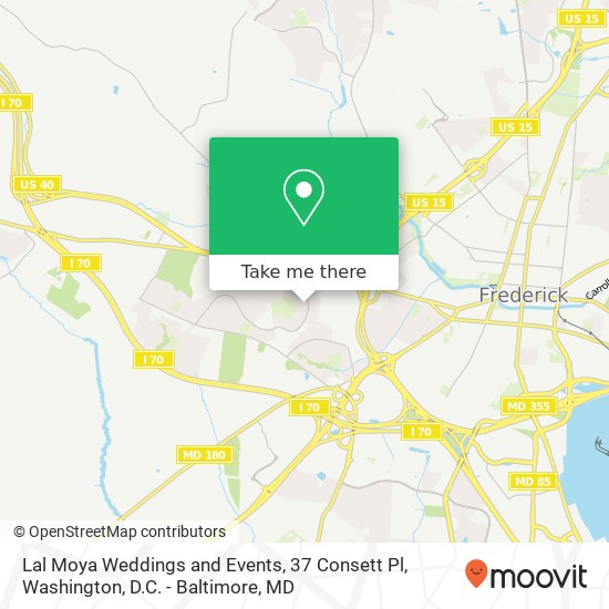 Mapa de Lal Moya Weddings and Events, 37 Consett Pl