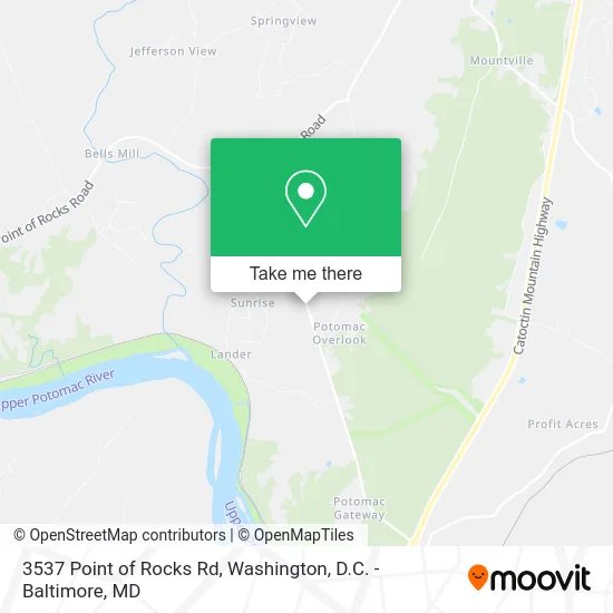 3537 Point of Rocks Rd map