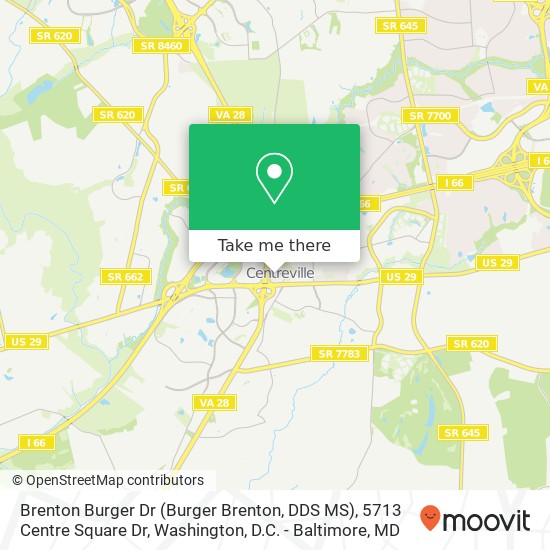 Mapa de Brenton Burger Dr (Burger Brenton, DDS MS), 5713 Centre Square Dr