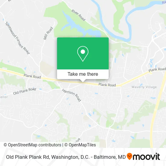 Old Plank Plank Rd map