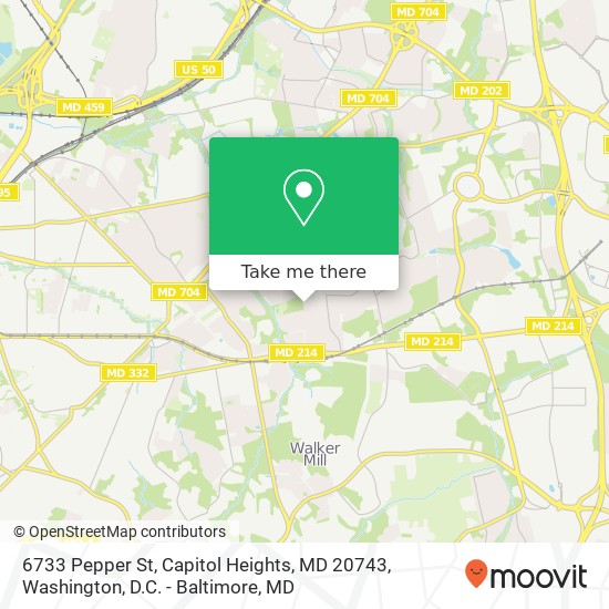 6733 Pepper St, Capitol Heights, MD 20743 map