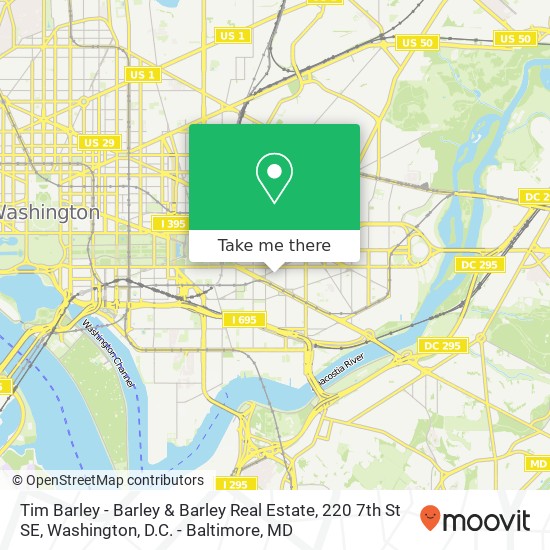 Tim Barley - Barley & Barley Real Estate, 220 7th St SE map