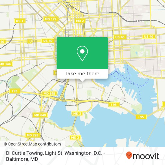 Dl Curtis Towing, Light St map