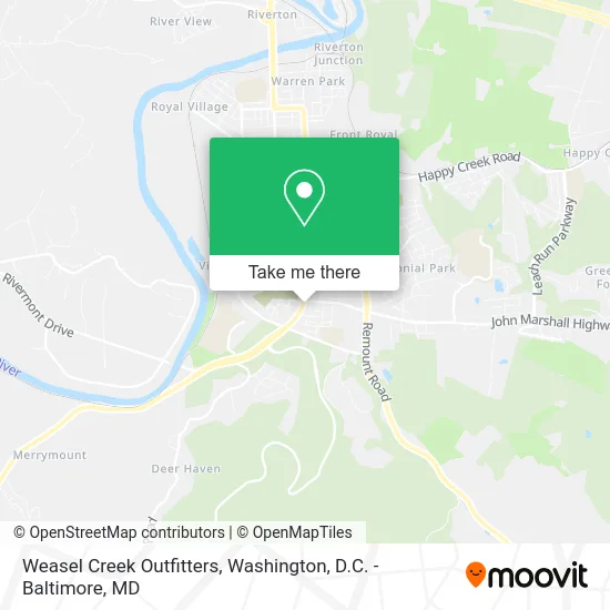 Weasel Creek Outfitters map
