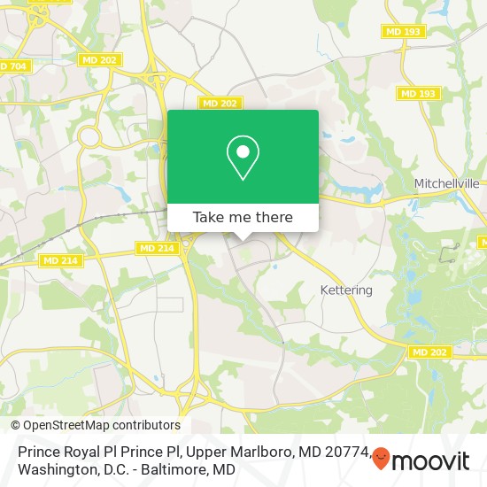 Prince Royal Pl Prince Pl, Upper Marlboro, MD 20774 map