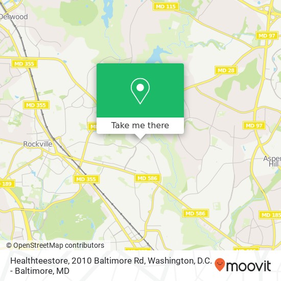 Healthteestore, 2010 Baltimore Rd map