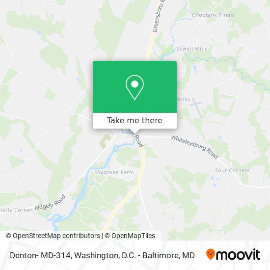 Denton- MD-314 map