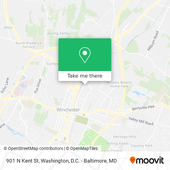 901 N Kent St map