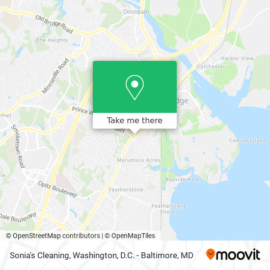 Sonia's Cleaning map