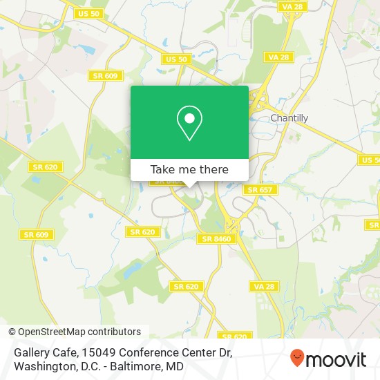 Mapa de Gallery Cafe, 15049 Conference Center Dr