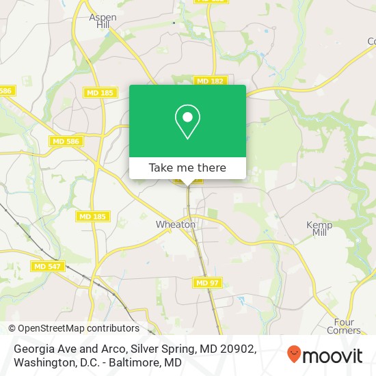 Mapa de Georgia Ave and Arco, Silver Spring, MD 20902