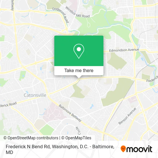 Frederick N Bend Rd map