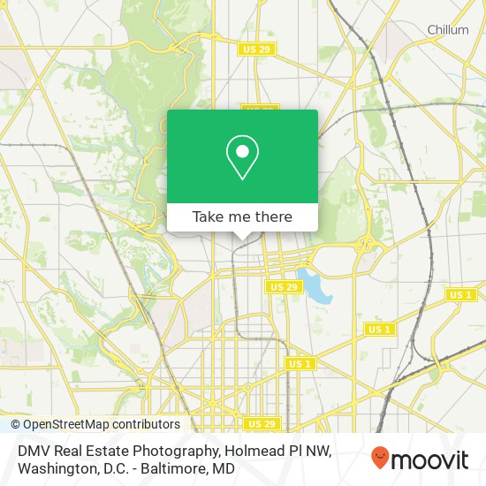 Mapa de DMV Real Estate Photography, Holmead Pl NW