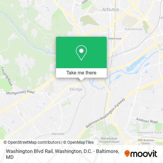 Washington Blvd Rail map