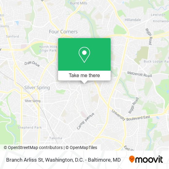 Branch Arliss St map