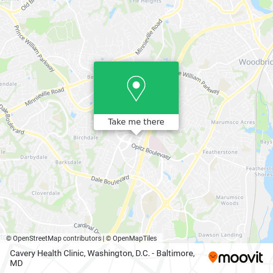 Mapa de Cavery Health Clinic
