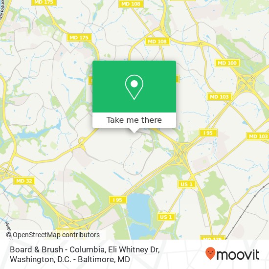 Board & Brush - Columbia, Eli Whitney Dr map