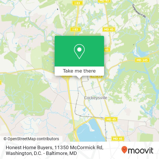 Mapa de Honest Home Buyers, 11350 McCormick Rd
