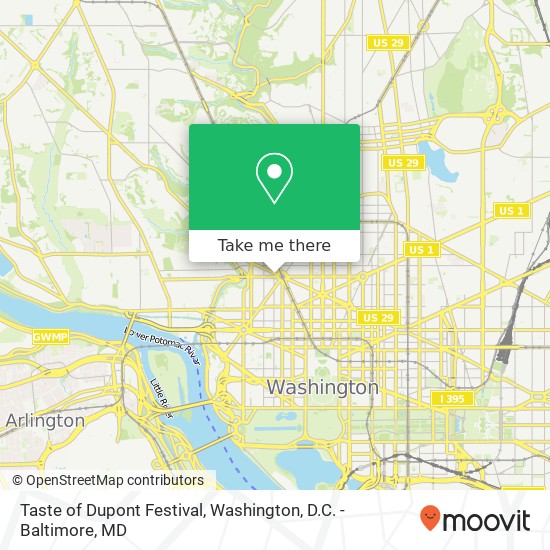 Mapa de Taste of Dupont Festival