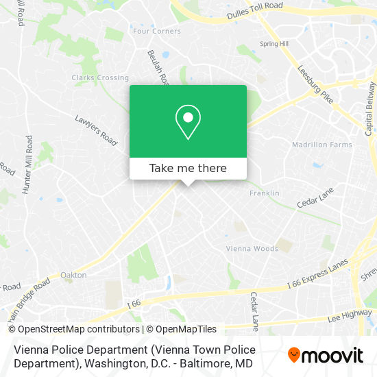 Vienna Police Department map