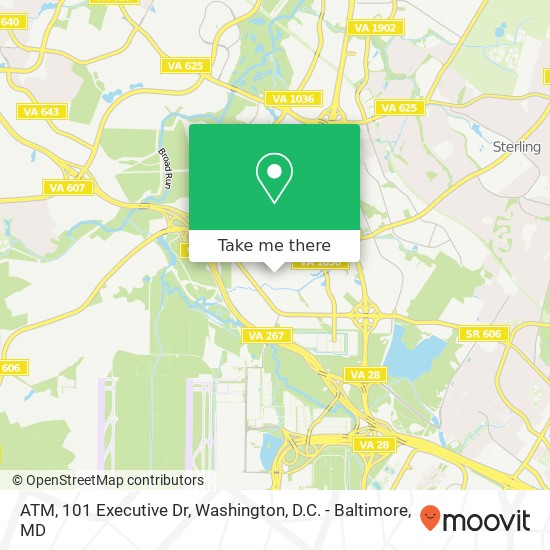 Mapa de ATM, 101 Executive Dr
