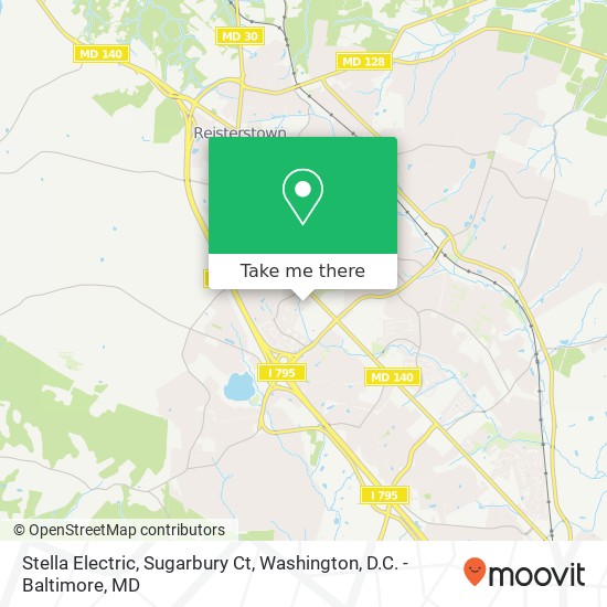 Mapa de Stella Electric, Sugarbury Ct