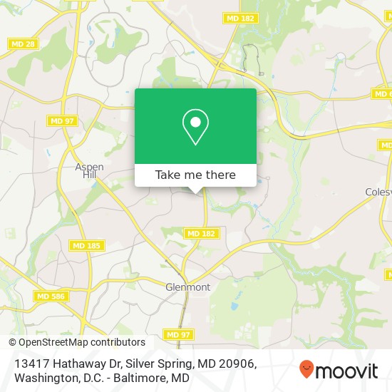 13417 Hathaway Dr, Silver Spring, MD 20906 map