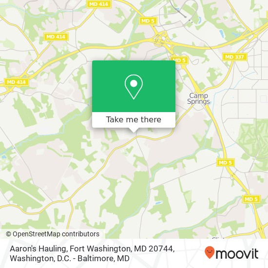 Aaron's Hauling, Fort Washington, MD 20744 map