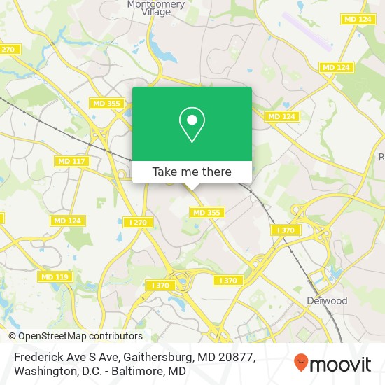 Frederick Ave S Ave, Gaithersburg, MD 20877 map