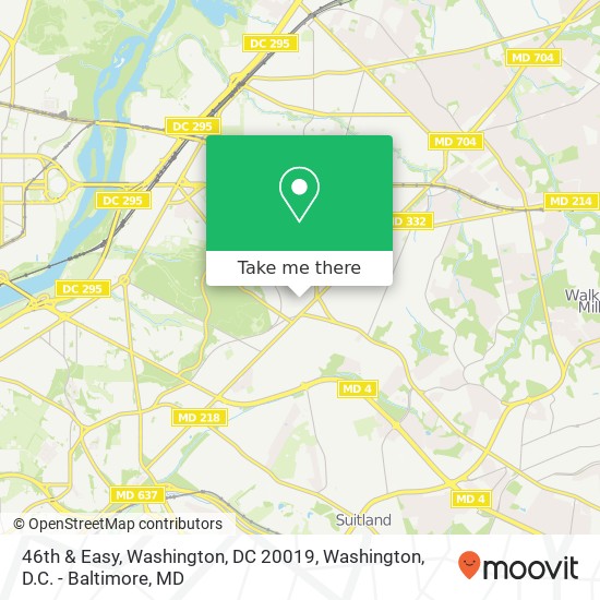 46th & Easy, Washington, DC 20019 map